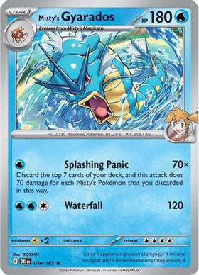 Misty's Gyarados 49 Sv10 Destined Rivals Holofoil