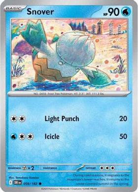 Snover 59 Sv10 Destined Rivals Reverse Holofoil