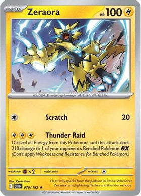 Zeraora 78 Sv10 Destined Rivals Holofoil