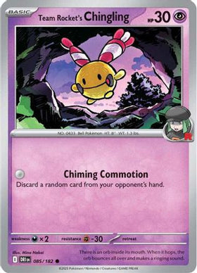 Team Rocket's Chingling 85 Sv10 Destined Rivals