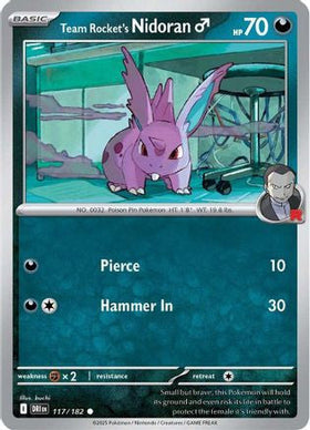 Team Rocket's Nidorand 117 Sv10 Destined Rivals