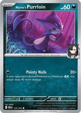 Marnie's Purrloin 130 Sv10 Destined Rivals Reverse Holofoil