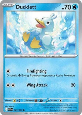 Ducklett 25 Sv White Flare Reverse Holofoil
