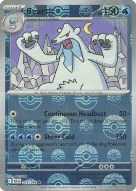 Beartic Poke Ball Pattern 26 Sv Black Bolt Holofoil