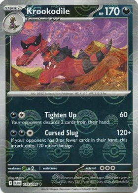 Krookodile Poke Ball Pattern 59 Sv Black Bolt Holofoil