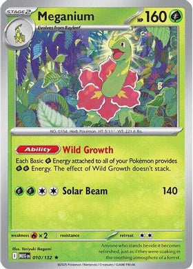 Meganium 10 Me01 Mega Evolution Holofoil