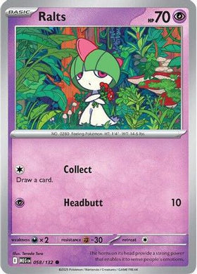 Ralts 58 Me01 Mega Evolution