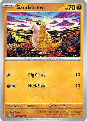 Sandshrew 68 Me01 Mega Evolution
