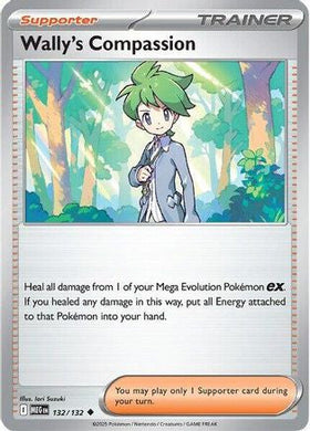 Wally's Compassion 132 132 132 Me01 Mega Evolution Reverse Holofoil