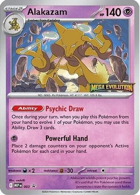 Alakazam - 003 3 - ME Mega Evolution Promo Holofoil