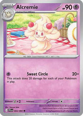 Alcremie 44 Me02 Phantasmal Flames Reverse Holofoil