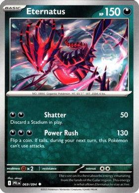 Eternatus 69 Me02 Phantasmal Flames Reverse Holofoil
