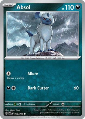 Absol 63 Me02 Phantasmal Flames Reverse Holofoil