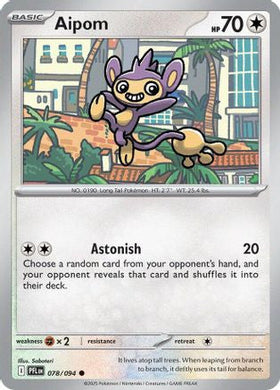 Aipom 78 Me02 Phantasmal Flames Reverse Holofoil