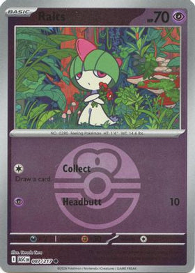 Ralts Love Ball 87 Me Ascended Heroes Reverse Holofoil