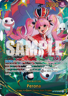 Perona (Japanese Version 3rd Anniversary Set) - OP12-034 - (One Piece Promotion Cards)