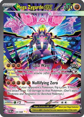 Mega Zygarde ex - 120/088 120 - ME03 Perfect Order Holofoil