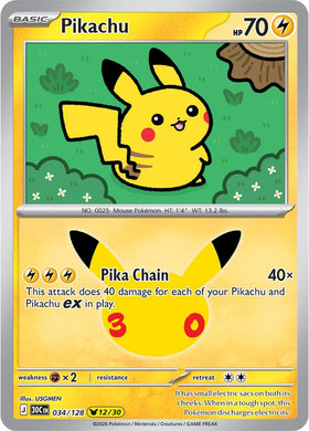 Pikachu - 034/128