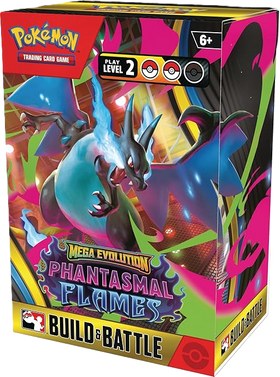 Pokemon Mega Evolution Phantasmal Flames Build & Battle Display Box