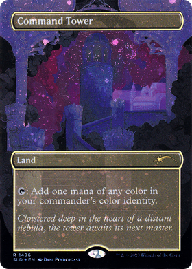 Command Tower (SLD-1496★) - Secret Lair Drop (Borderless) Foil