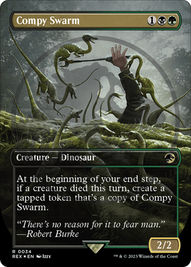 Compy Swarm (REX-034) - Jurassic World Collection (Borderless) Foil