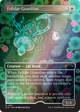 Felidar Guardian (SLD-1487★) - Secret Lair Drop (Borderless) Foil