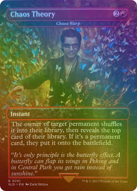 Chaos Warp (SLD-741★) - Secret Lair Drop / Chaos Theory (Borderless) Foil