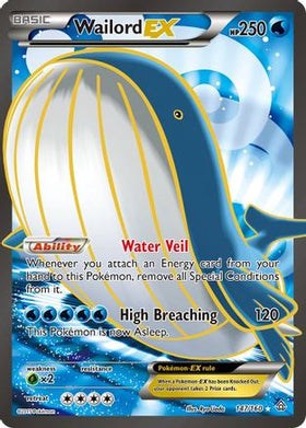 Wailord EX (Full Art) (147/160) - XY Primal Clash Holofoil