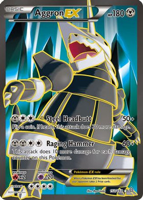 Aggron EX (Full Art) (153/160) - XY Primal Clash Holofoil