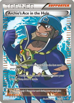 Archie's Ace in the Hole (Full Art) (157/160) - XY Primal Clash Holofoil
