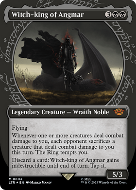 Witch-king of Angmar (LTR-803) - The Lord of the Rings: Tales of Middle-earth: (Showcase) (Borderless) Foil