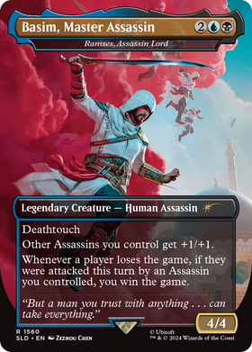 Ramses, Assassin Lord (SLD-1560) - Secret Lair Drop / Basim, Master Assassin (Borderless)