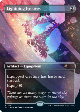 Lightning Greaves (SLD-1493★) - Secret Lair Drop (Borderless) Foil