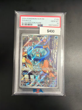 Pokemon Stellar Crown Squirtle #148 PSA 10