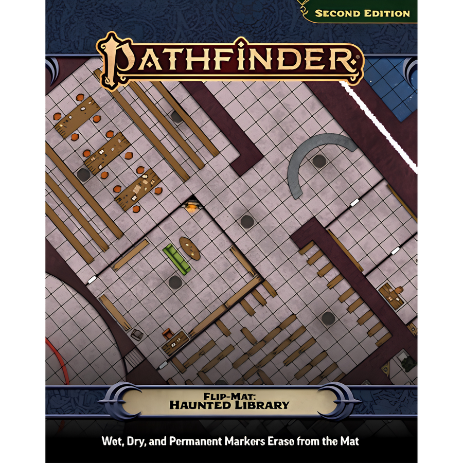 Pathfinder RPG 2nd Edition: Flip-Mat - Haunted Library (PREORDER)