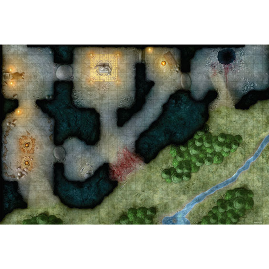 Gale Force 9: RPG Mat - Caves of Chaos (PREORDER)