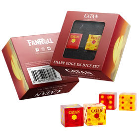 FanRoll: Catan Masterpiece Series - Sharp Edge D6 Dice Set (2ct) (PREORDER)