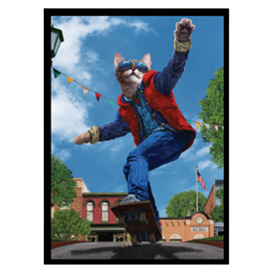 Ultra Pro Sleeves: Double-Matte White Core - Movie Cats: Cat to the Future (50ct) (PREORDER)