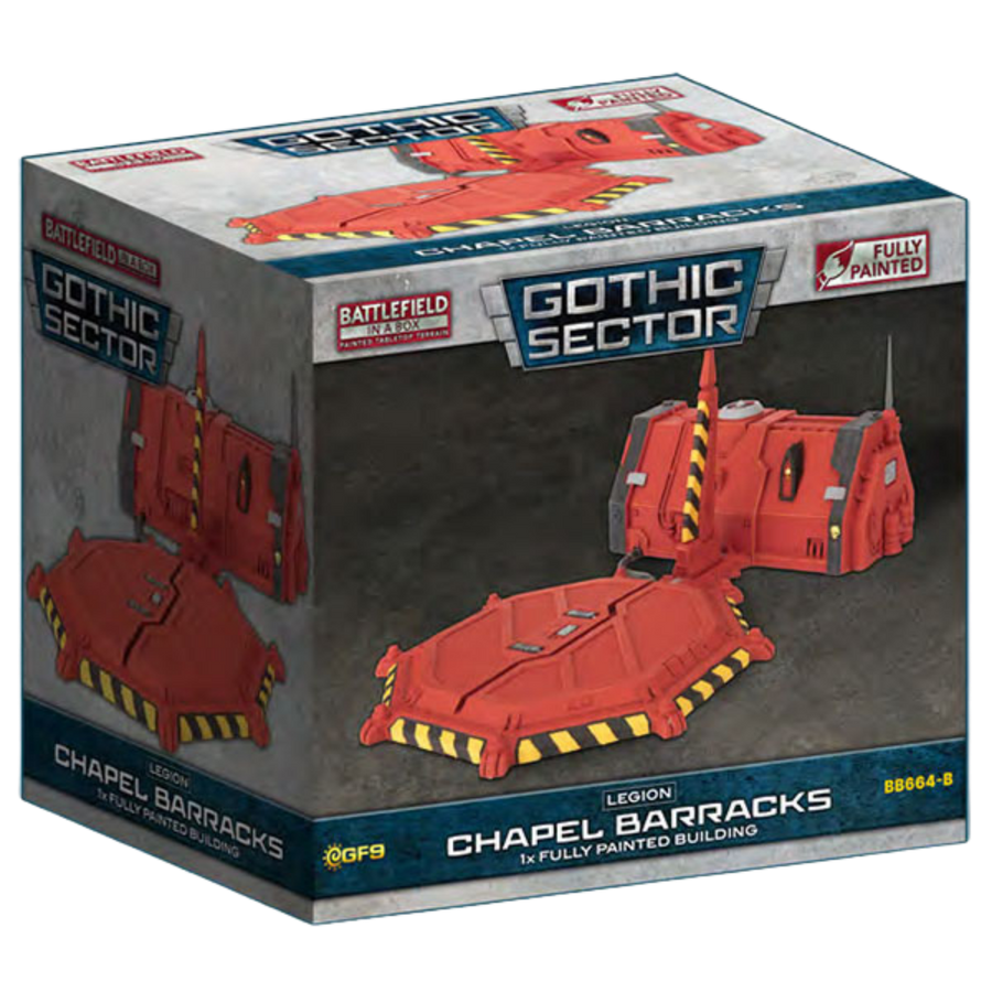 Battlefield in a Box: Gothic Sector - Legion Chapel Barracks (Red) (PREORDER)