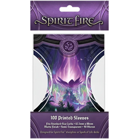 Spirit Fire: Semi-Transparent Printed Card Sleeves - Spirit Bloom (Purple) (100ct) (Add to cart to see price) (PREORDER)