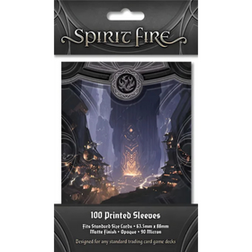 Spirit Fire: Opaque Printed Card Sleeves - Secret Chamber (Black) (100ct) (Add to cart to see price) (PREORDER)