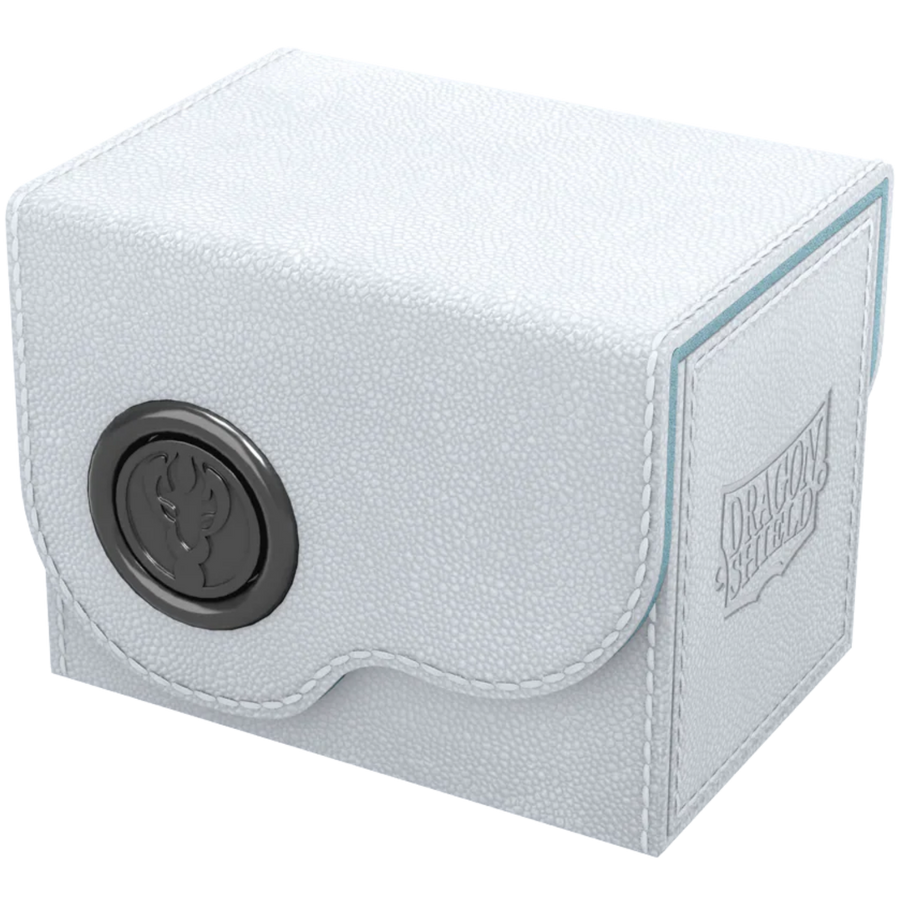 Dragon Shield: Dragon Box - 80+ Deck Box - White & Aqua (PREORDER)