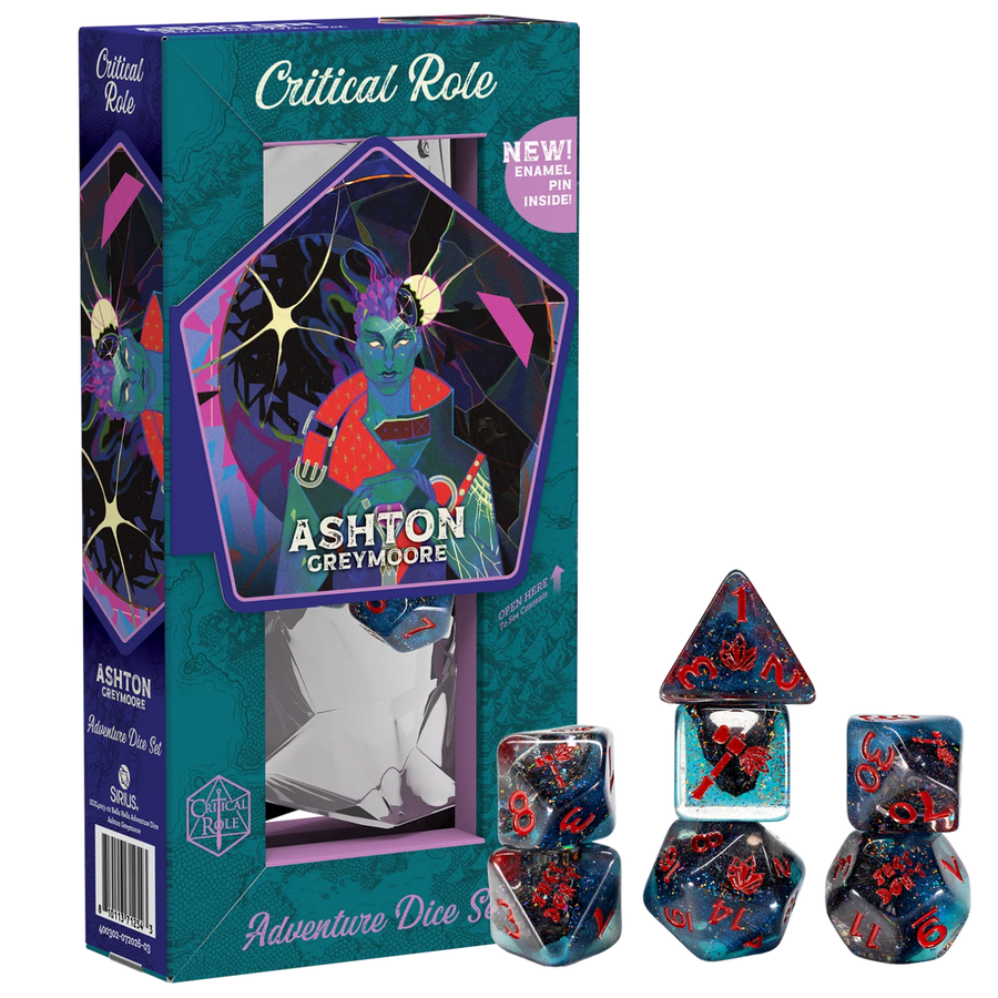 Sirius Dice: Critical Role - Bells Hells Adventure Dice Set - Ashton Greymoore (7ct) (PREORDER)