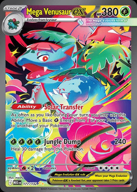 2025 Pokemon - Mega Evolution - Mega Venusaur Ex #177 - MEG-EN - Raw Ungraded Card