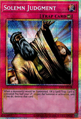 ES02-AE108 Solemn Judgment (Prismatic Secret Rare) (Status B)
