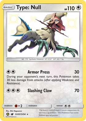 Type Null Sv45 94 Shiny Vault Holofoil
