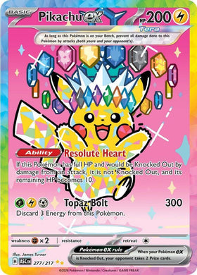 Pikachu ex - 277/217 - ME: Ascended Heroes