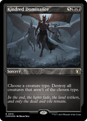 Kindred Dominance (CMM-515) - Commander Masters Etched Foil