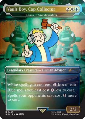Grand Arbiter Augustin IV (SLD-1483★) - Secret Lair Drop / Vault Boy, Cap Collector (Borderless) Foil