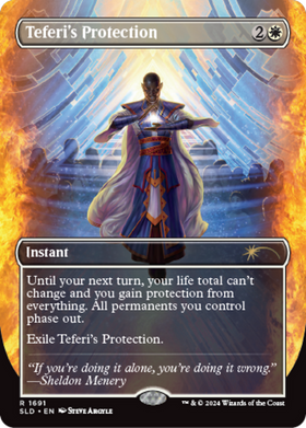 Teferi's Protection (SLD-1691) - Secret Lair Drop (Borderless) Foil